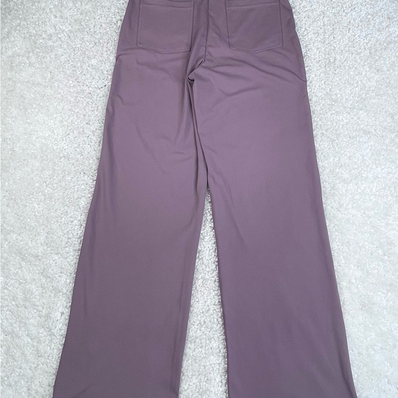 Halara High Waisted Button Multi Pockets Straight Leg office yoga Pants Med Tall - Picture 5 of 9